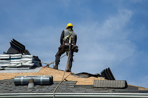 Professional Emergency Roof Repair technician working in Lawrence, IN